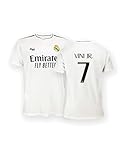 Real Madrid Home Trikot Saison 24/25, Vini Jr., 12 Years, Replik Shirt Mit Offizieller L