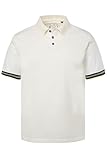 JP 1880 Herren große Größen Übergrößen Menswear L-8XL Poloshirt, Halbarm, Piqué, Streifenbündchen, bis 8 XL Offwhite 7XL 826168200-7XL