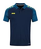 JAKO Herren Poloshirt Performance, Marine/Jako-Blau, L