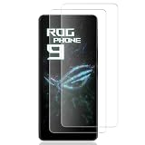 AnnhanT Panzer Schutz Glas für Asus ROG Phone 9, 2 Stück Schutzfolie mit 2 Stück Kameraschutz Camera, 9H Härte Glasfolie Kratzfest, HD-klar Folie Displayschutz für Asus ROG Phone 9