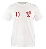 EM 2016 - Trikot - EM 2016 - Russland - 10 - Herren T-Shirt - Weiss/Rot Gr. XL
