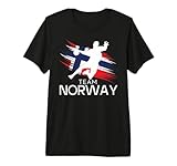 Handball Norwegen Trikot Handballspieler Handballspiel Premium T-S