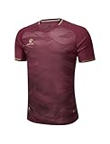 KELME Fußballtrikot für Erwachsene, atmungsaktiv, schnelltrocknend, Fußball-T-Shirt, Sport-Trainingsuniform, Rot/Ausflug, einfarbig (Getaway Solids), M