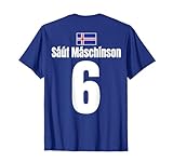 Mallorca Sauf Trikot & Island Sauf Partyshirts JGA Karneval Festival Fußball Partnerlook T-Shirt, Herren, Unisex, Kurzarm, Blau, S, S