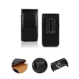 K-S-Trade Qualitativ & Innovativ Holster Gürteltasche Handy Hülle Schutzhülle Für Asus ROG Phone II Handyhülle Leder Schwarz, 1x