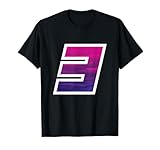 #3 Trikot Nummer Uniform Alter Lila & Pink T-S