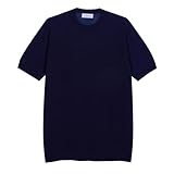 Diana Studio Herren Lyocell T-Shirt, Marineblau, XL