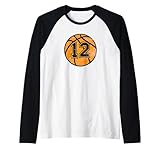 Basketballspieler #12 Basketball Mama Papa Trikot Nummer 12 Rag