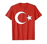 Türkei und Türkiye Style für Türken und Türkinnen - Klassisches T-Shirt mit Türkische Flagge - Rot, Unisex, Kurzarm, S