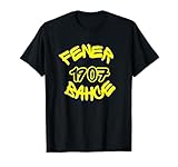 LocalSupport Fenerbahce 1907 Kadikoy Istanbul T-Shirt, Unisex Erwachsene, Schwarz, S, Kurzarm, Klassische Passform, Baumwolle 50%, Polyester 50%
