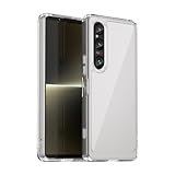 Haofun Schutzhülle Kompatibel mit Sony Xperia 1 VI Hülle, Unzerbrechlich Schutz Cover, PC Ultra dünn, Stoßfest Case, Staubdicht Ganzkörper Handyhülle für Sony Xperia 1 VI [Crystal Clear]