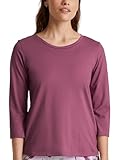 CALIDA Favourites Shirt mit 3/4-Arm Damen, mit Rundhalsausschnitt, aus 100% Bio-Baumw
