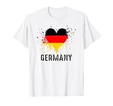 Fußball Deutschland Flagge 2025 Trikot EM T-S