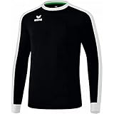 Erima Herren Retro Star Trikot Trikot Langarm (3142106), schwarz/weiß, M
