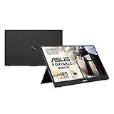 ASUS ZenScreen Go MB16AWP - 15,6 Zoll tragbarer USB Monitor - Full HD 1920x1080, Hybrid Typ-C, Mini HDMI, Autorotation, Kickstand, Akku, Wireless Mirroring, Stativ Sockel - IPS, 16:9, entspieg