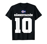 Isländische Namen auf Sauf Trikot Mallorca Party T-S