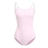 ZYXWVU Ballett Trikot Damen Ärmellos Rückenfrei Tanztrikot Damen Tanzbody Damen, 7273-rosa,M