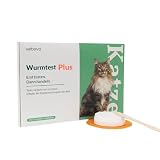 vetevo Wurmtest Katze Plus, Inkl. Giardien, Bandwürmer, Lungenwürmer Katze, Wurmtest für Katzen mit PCR Verfahren, Ergebnis in 24h,