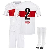 Fußball Trikot 23/24, Stuttgart Neue Hause/Auswärts Jersey traininganzug für Kinder Erwachsener, Fussball Trikot Shorts Socken Jungen H