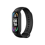 Xiaomi Mi Smart Band 6 1,56' AMOLED Display Bluetooth Fitness Aktivitätstracker, SpO2 Tracking Schlaf- und Pulsüberwachung, 30 Trainings Modi, 14 Tage Batterielaufzeit, 5ATM, Globale Version，Schw