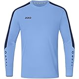 JAKO Kinder Torwart-Trikot Power (Langarm), SkyBlue/Marine, 152
