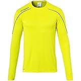uhlsport Kinder Stream 22 Langarm Trikot, limonengelb/azurblau, 140