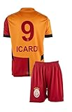 Gala Mauro Icardi #9 Kinder Trikot für Kinder Komm mit Shorts (4-5 J,Rot,ICA,128)