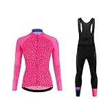 Uglyfrog 2019 Funktions Winter Lies Thermo Fahrrad Trikot Langarm Damen Warmes with Fleece Element Jersey/Radtrikot S