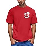 T-Shirts Für Herren Trikot Schwarze Tshirt Tank Top Sommer T Shirt V Ausschnitt Neckholder 3XL Natural Athlet T-Shirt Herren Mode Weißes Für Anzug Basic Tshirt Slim Fit Lauf Shirts (2-Rot,M)