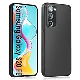 HuwaiH Handyhülle für Samsung Galaxy S20 FE Hülle, Upgraded Kameraschut, Anti-Rutsch Stoßfest Haltbarkeit Schutzhülle, Unterstützt kabelloses Laden Weich TPU Case, Passgenau für S20 FE, Schw