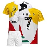 IHIMI Star Nr.7 Fan Trikot Kinder Set – Spezielles Fußball Outfit mit Shorts – Inspiriert von Karriere Teams Design – Komfort Stil 140