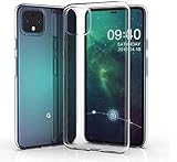 REY - Pack 3X Transparent Silikonhülle TPU für Google Pixel 4, Handyhülle Premium Kratzfest TPU Durchsichtige Schutzhülle, Ultradünne 0,33