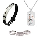 HYZSHL 3 Stück Fußball Schmuckset, Accessoire-Set mit Halskette, Armband und Ring, Sportliches Design für Fans und Enthusiasten, Ideales Geschenk für Fußb