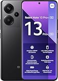 Xiaomi Redmi Note 13 Pro+ 5G Smartphone, 8+256GB, Handy ohne Vertrag, 6,67' 1,5K AMOLED Display, 5.000 mAh, 200MP Kamera, Dual-SIM, Schw