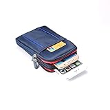 Handy-Holster 16,3 cm (6,3 Zoll), universal, für Sport, Outdoor, 3 Taschen, multifunktional, lässig, Tasche mit Karabiner, kompatibel mit Samsung Galaxy Note 10 Lite, Note 10, S10 Lite, S20, S20