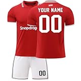 ISHWARA Home Away Nr. 7/10 personalisiertes Trikot-Set für Herren und Mädchen mit Namen und Nummer, Team-Logo, individuelles Fußballtrikot für Jungen-Trainingsanzug