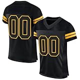 Benutzerdefiniert Fussball Trikot Herren Set Personalisiert Namen Nummer Team und Logo T-Shirt Shorts für Erwachsene und Kinder Eigene Texte & Designs möglich | Geschenk