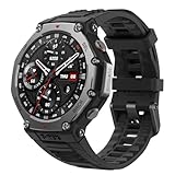 Amazfit T-Rex 3 Outdoor Smartwatch 48mm AMOLED Display, Offline Karten & Navigation, 6 Satellitensysteme Dual Band GPS, 27 Tage Akkulaufzeit, NFC Zahlung, 170+ Sportmodus,45m Freitauchen für Ab