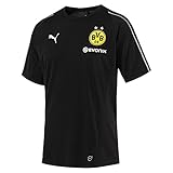 PUMA Herren BVB with Sponsor Logo Training Jersey, Black, XL