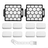 Ersatzfilter-Set für Shark Staubsauger, kompatibel mit Modellen ZU60, ZU62, NV255 und NV150, 11-teiliges Set mit H12 HEPA-F