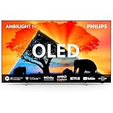 Philips Ambilight 55OLED759 4K OLED Smart TV - 55-Zoll Display mit P5 AI Perfect Picture Ultra HD, Titan OS, Dolby Vision und Dolby Atmos, Funktioniert mit Alexa und Google Sp