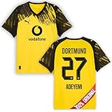 PUMA Original BVB Trikot Kinder [Home 25/26] Offizielles Borussia Dortmund Trikot [Adeyemi 27] Fußball Trikot Sport Fussball Geschenke Jungen BVB Fanartikel Kinder I Gr. 152