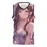 EtherSpher Sexy Cherry Flower Girl Youth Basketball Jersey Number Logo Baseball Jersey Men for Men/Women/Youth Apparel, Sexy Cherry Flower Girl, 3XL