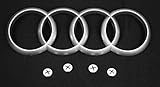 Audi 4H0103940 Motorabdeckung Schriftzug Emblem Logo Ringe *** Länge: 16,5 cm ***