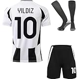 metekoc Yildiz Torino 2024/2025 Heim #10 Football Fußball Kinder Trikot Shorts Socken Jugendgrößen (Heim,20)