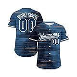 Personalisiertes American Football Trikot,Individuell Bedruckt Namen Nummer & Logo,Sporttrikot Erwachsene/Kinder Unisex Baseball Shirt Athletisch Kleidung Deutschland Tshirt(8)