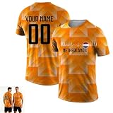 Generisch Personalisierung Fußball Trikot Mundial De 2026, Trikot Kinder|Erwachsene Mit Individuell Wählbarem Namen & Rückennummer, Individuelle Geschenke Für Fußballfans (Niederlande)
