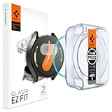 Spigen Glas.tR EZ Fit Schutzfolie kompatibel mit Samsung Galaxy Watch 7 40mm, 2 Stück, Nicht hüllenfreundlich, Kratzfest, 9H Härte F