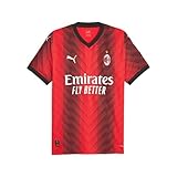 PUMA AC Mailand Trikot Authentic Home Herren 23/24, Größe:L, Spielerflock (zzgl. 17.90EUR):ohne Flock