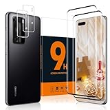 Carantee 2+2 Stück Schutzfolie für Panzerglas für Huawei P40 Pro, Anti-Öl Huawei P40 Pro Schutzglas + Kameraschutz, 3D Volle Bedeckung, 9H Härte, Anti-Schmutz, HD Klare Huawei P40 Pro Display
